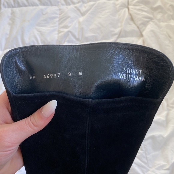 Stuart Weitzman black suede over the knee boots - Picture 6 of 9